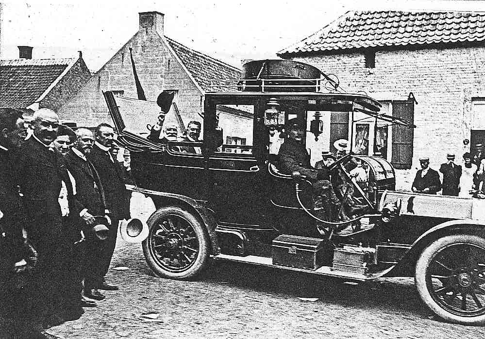 Florent Deploige in zijn eerste auto